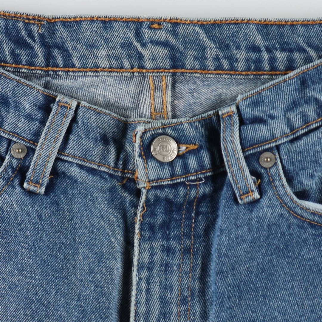 Ralph Lauren POLO JEANS COMPANY RELAXED tapered denim pants for men, equivalent to W32 cotton blue type Vintage Second Hand