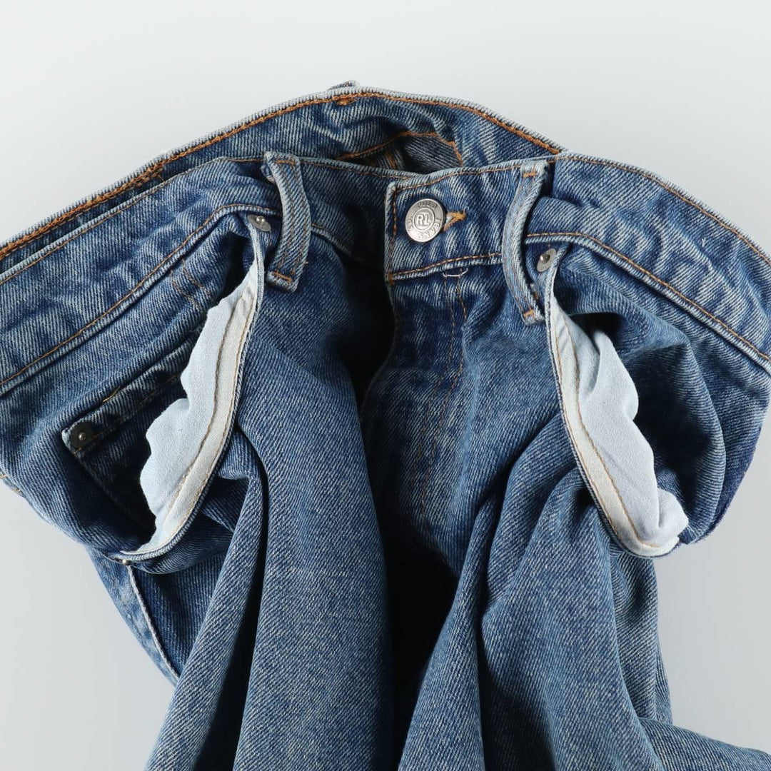Ralph Lauren POLO JEANS COMPANY RELAXED tapered denim pants for men, equivalent to W32 cotton blue type Vintage Second Hand