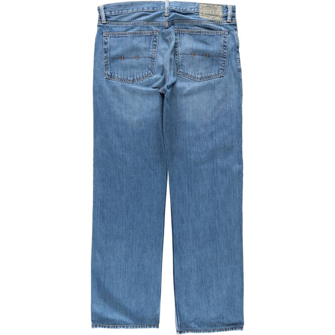 Ralph Lauren Polo Ralph Lauren Straight Denim Pants, Men's Size W37 (approx.) cotton blue type Vintage Second Hand