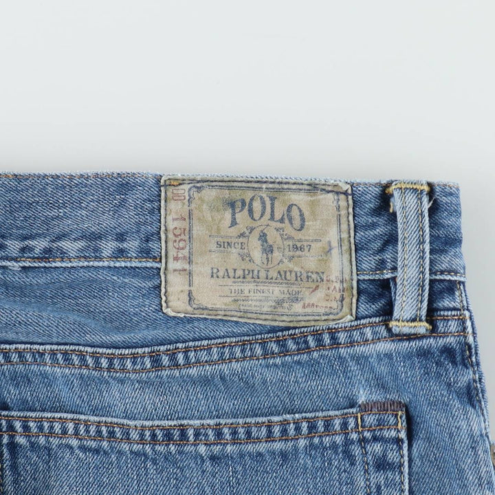 Ralph Lauren Polo Ralph Lauren Straight Denim Pants, Men's Size W37 (approx.) cotton blue type Vintage Second Hand