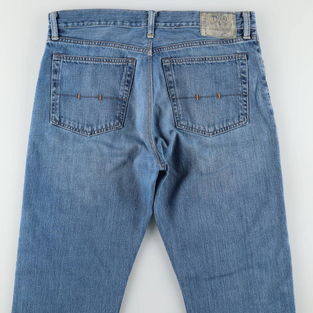 Ralph Lauren Polo Ralph Lauren Straight Denim Pants, Men's Size W37 (approx.) cotton blue type Vintage Second Hand