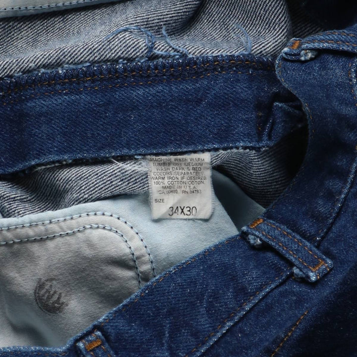 Lee Tapered Denim Pants, Made in USA, Men's Size W32 (approx.) cotton blue type Vintage Second Hand