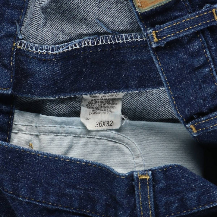 Lee Tapered Denim Pants, Made in USA, Men's, Size W34 cotton blue type Vintage Second Hand