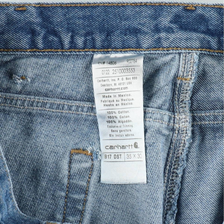 Carhartt Tapered Denim Pants for Men, W35 equivalent cotton blue type Vintage Second Hand