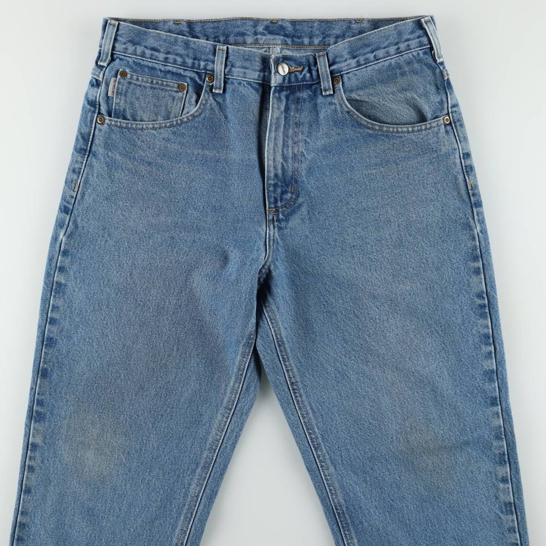 Carhartt Tapered Denim Pants for Men, W35 equivalent cotton blue type Vintage Second Hand