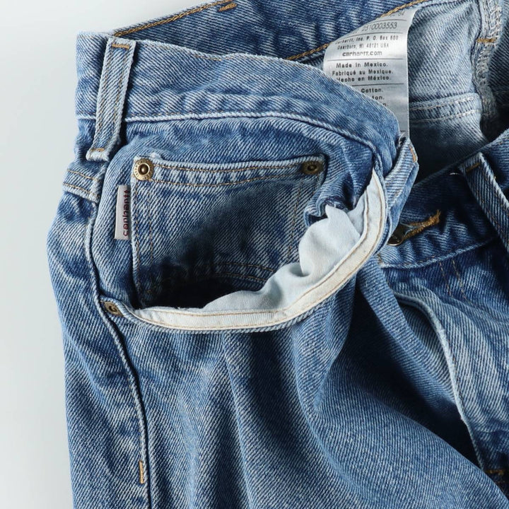 Carhartt Tapered Denim Pants for Men, W35 equivalent cotton blue type Vintage Second Hand