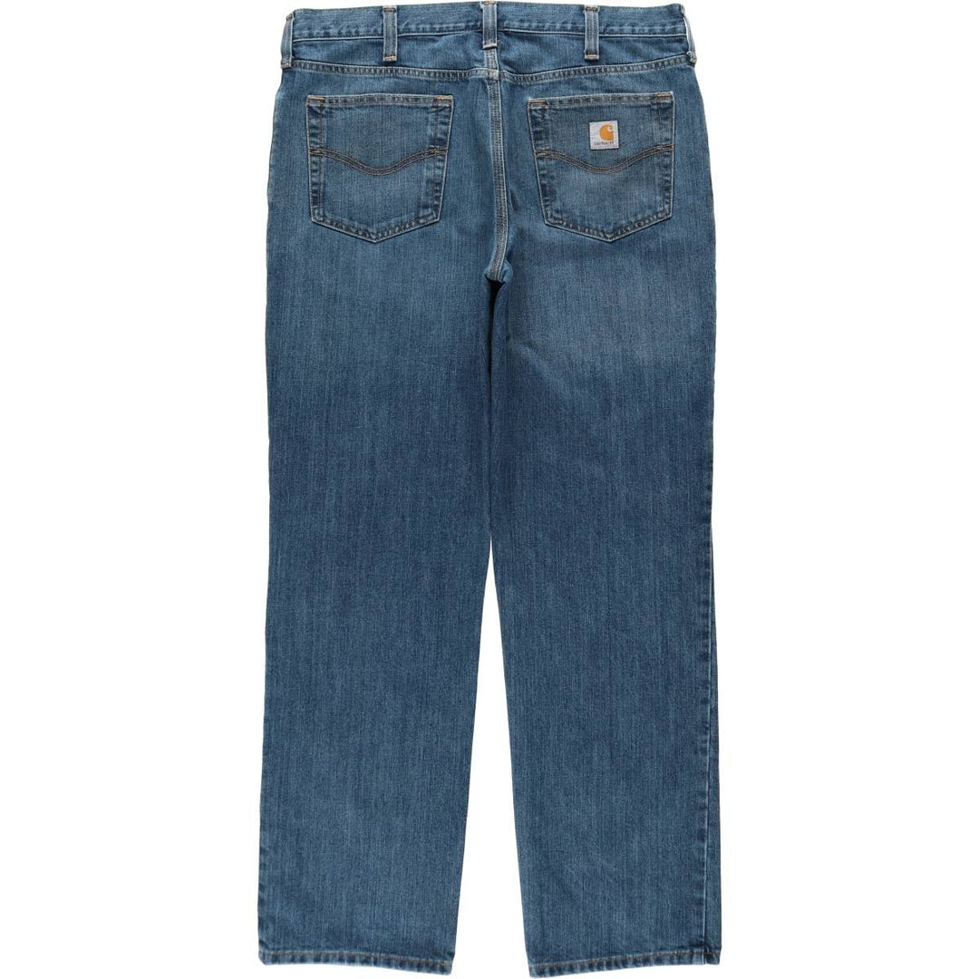 Carhartt Relaxed Fit Tapered Denim Pants for Men, W37 cotton blue type Vintage Second Hand