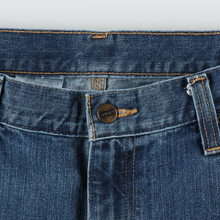 Carhartt Relaxed Fit Tapered Denim Pants for Men, W37 cotton blue type Vintage Second Hand