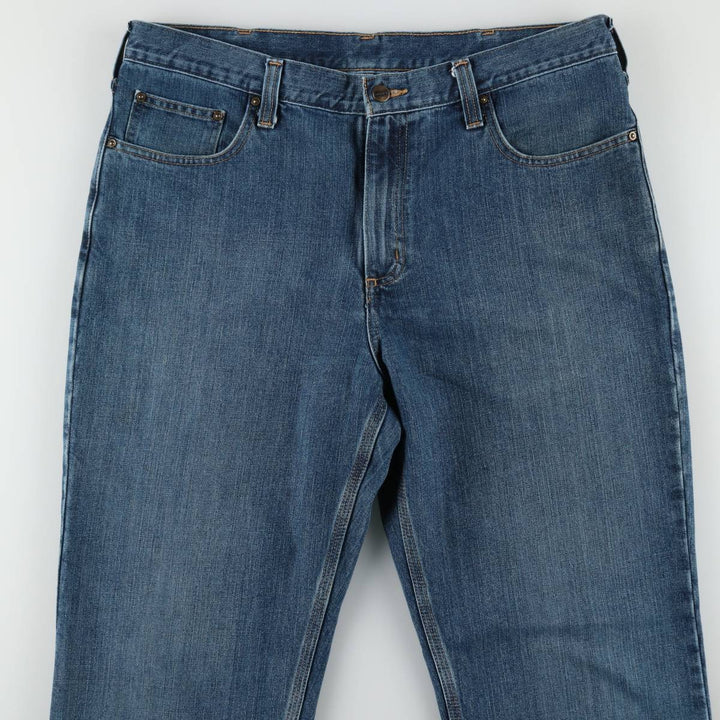 Carhartt Relaxed Fit Tapered Denim Pants for Men, W37 cotton blue type Vintage Second Hand