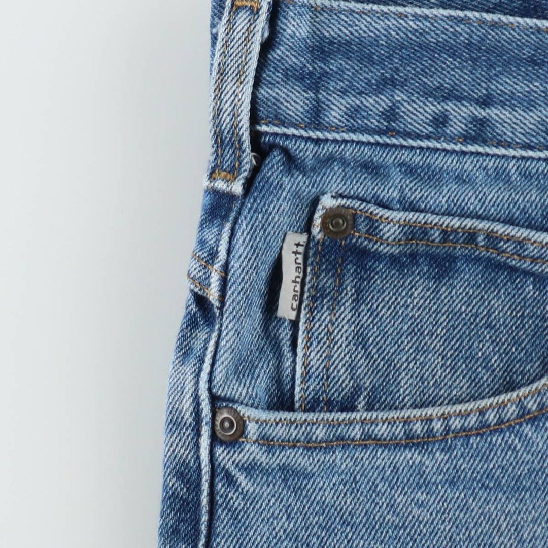 Carhartt Relaxed Fit Tapered Denim Pants for Men, W34 equivalent cotton blue type Vintage Second Hand
