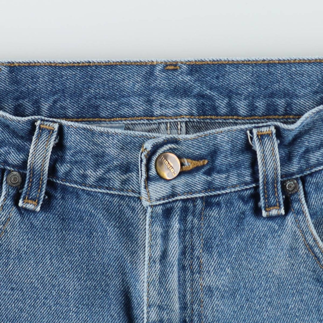 Carhartt Relaxed Fit Tapered Denim Pants for Men, W34 equivalent cotton blue type Vintage Second Hand