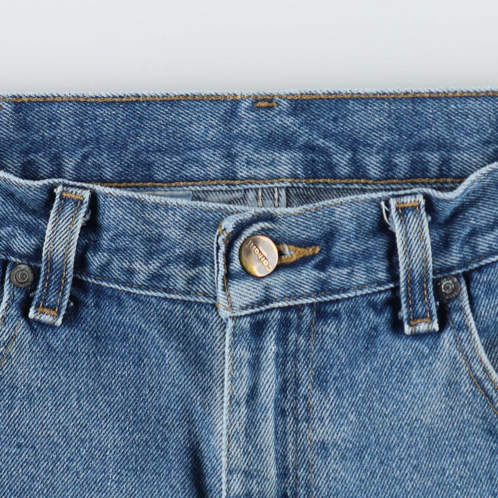Carhartt Relaxed Fit Tapered Denim Pants for Men, W34 equivalent cotton blue type Vintage Second Hand