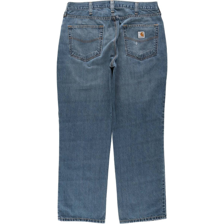 Carhartt Relaxed Fit Tapered Denim Pants for Men, W36 cotton blue type Vintage Second Hand