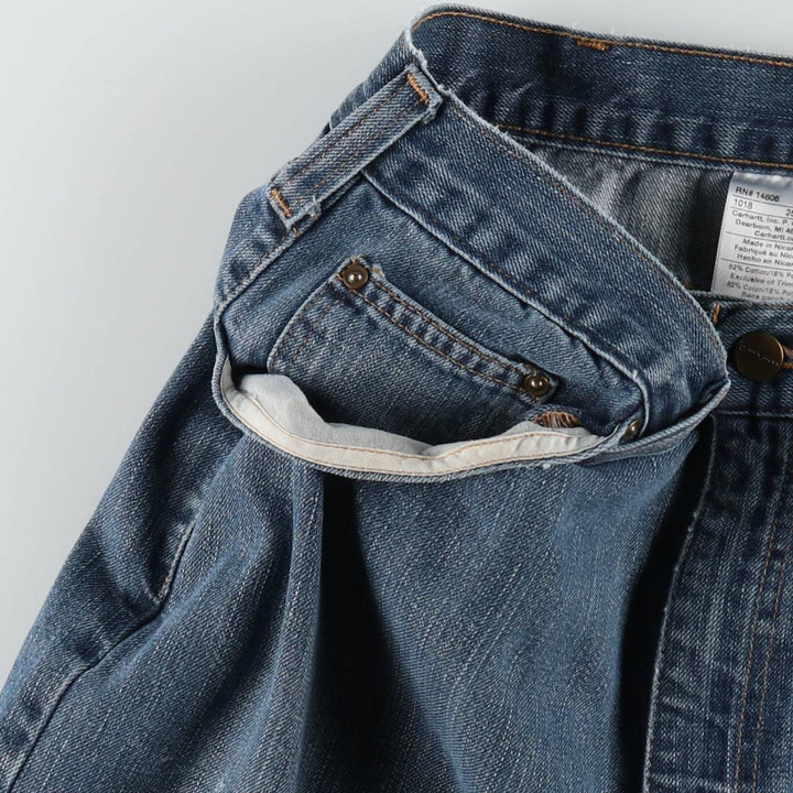 Carhartt Relaxed Fit Tapered Denim Pants for Men, W36 cotton blue type Vintage Second Hand