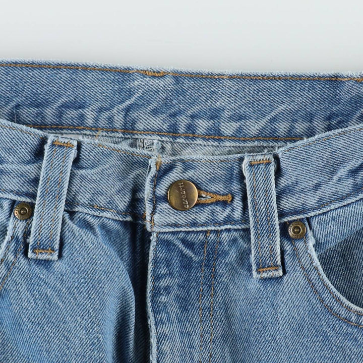 Carhartt Relaxed Fit Tapered Denim Pants for Men, W34 equivalent cotton blue type Vintage Second Hand