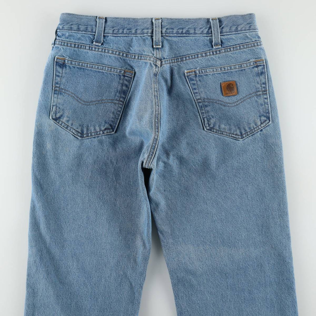 Carhartt Relaxed Fit Tapered Denim Pants for Men, W34 equivalent cotton blue type Vintage Second Hand