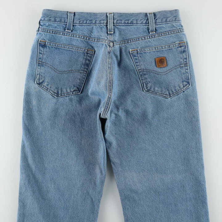 Carhartt Relaxed Fit Tapered Denim Pants for Men, W34 equivalent cotton blue type Vintage Second Hand