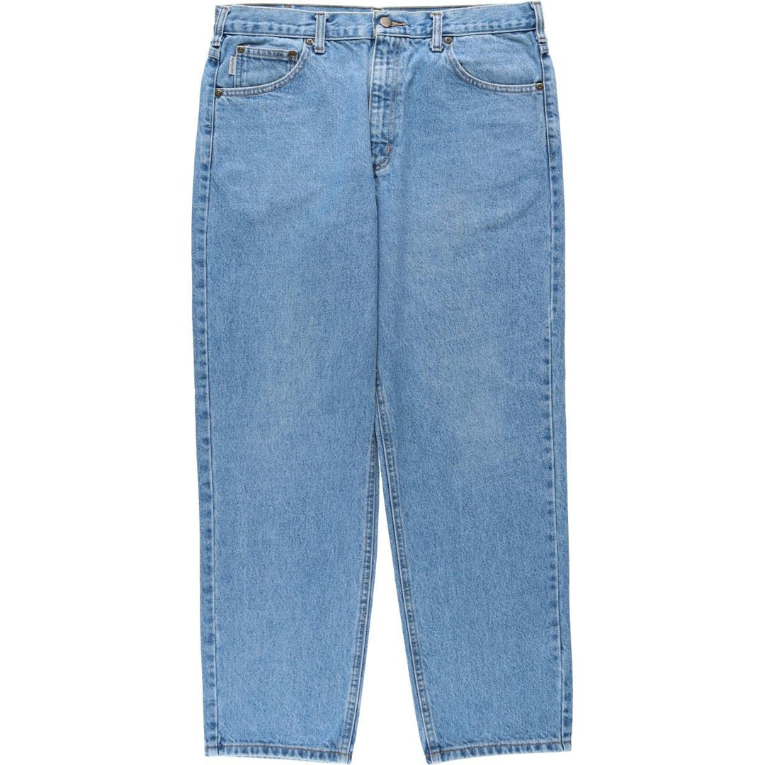 Carhartt Relaxed Fit Tapered Denim Pants for Men, W36 cotton blue type Vintage Second Hand