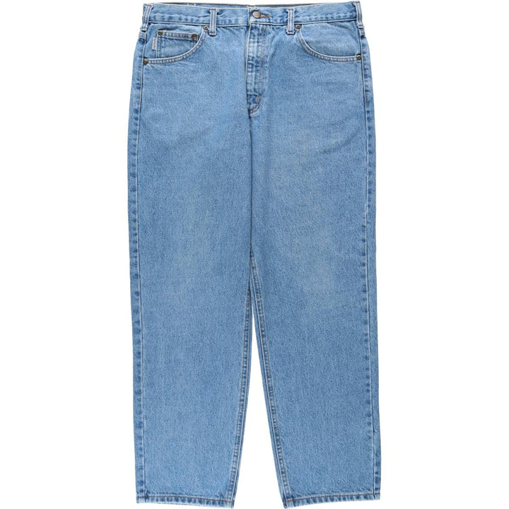 Carhartt Relaxed Fit Tapered Denim Pants for Men, W36 cotton blue type Vintage Second Hand