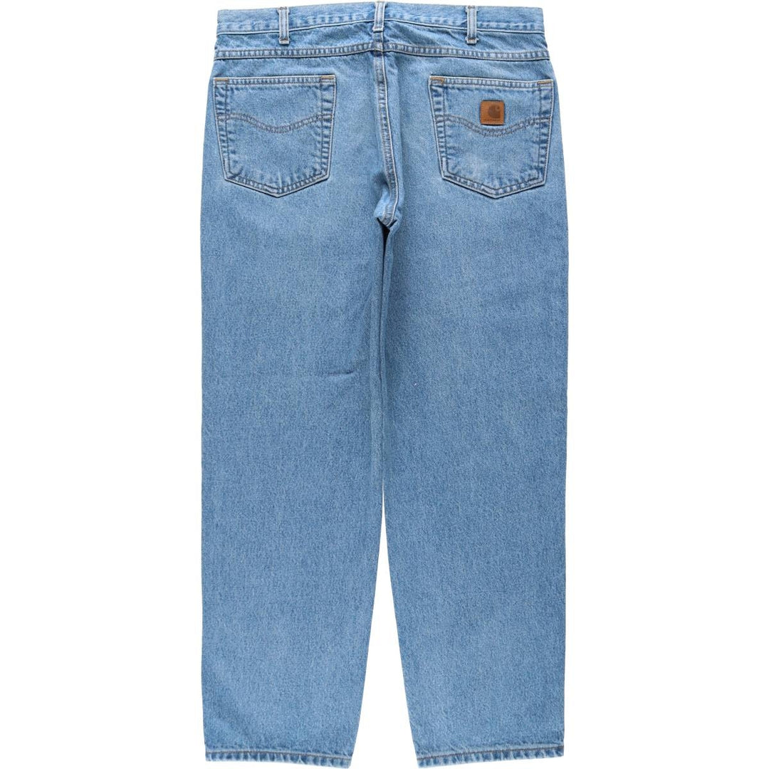 Carhartt Relaxed Fit Tapered Denim Pants for Men, W36 cotton blue type Vintage Second Hand