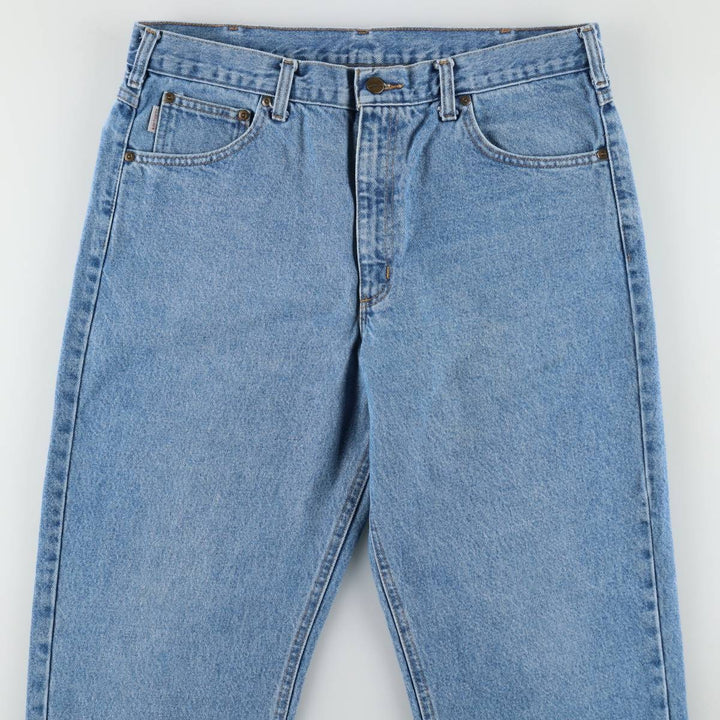 Carhartt Relaxed Fit Tapered Denim Pants for Men, W36 cotton blue type Vintage Second Hand