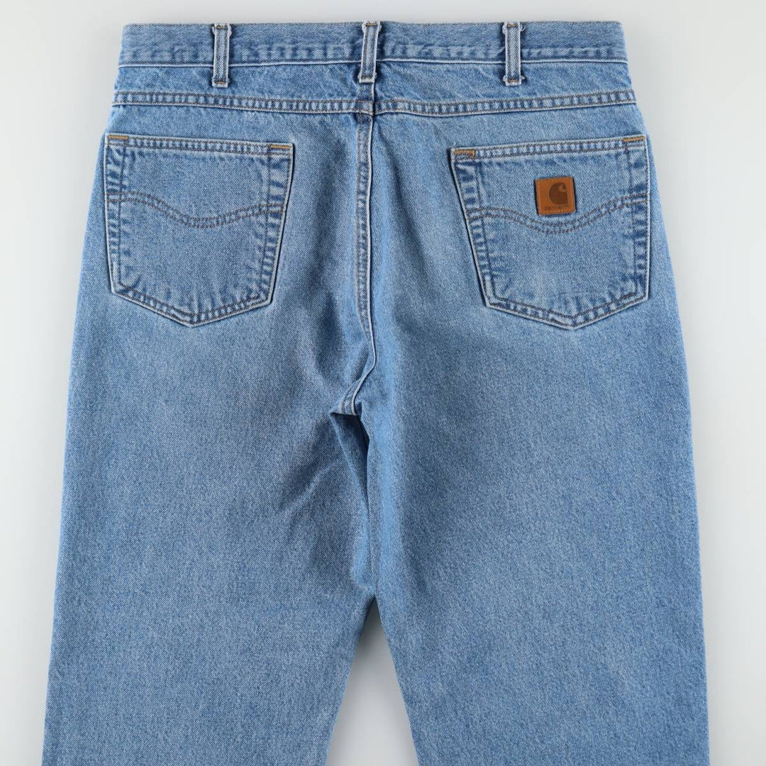 Carhartt Relaxed Fit Tapered Denim Pants for Men, W36 cotton blue type Vintage Second Hand