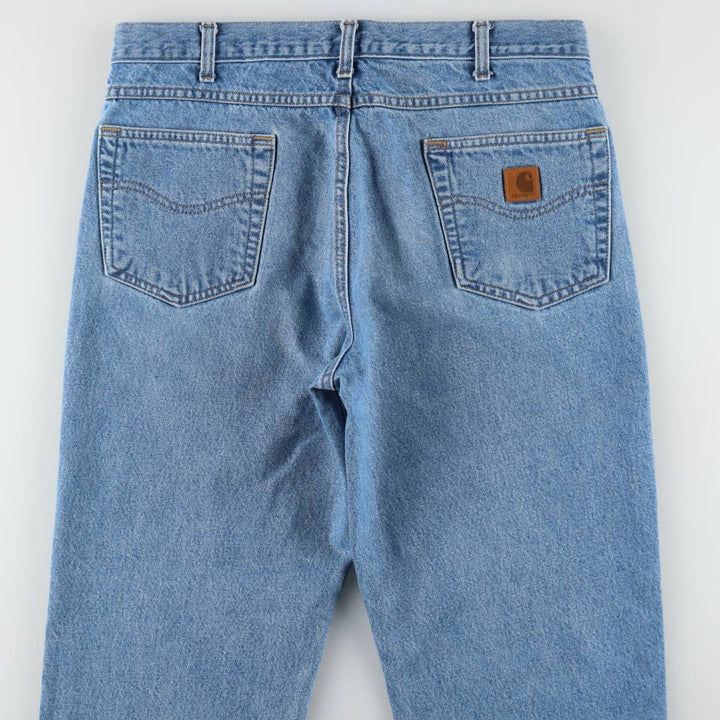 Carhartt Relaxed Fit Tapered Denim Pants for Men, W36 cotton blue type Vintage Second Hand