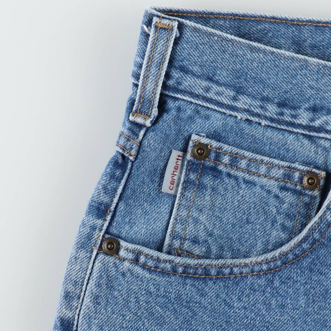 Carhartt Relaxed Fit Tapered Denim Pants, Men's Size W30 (approx.) cotton blue type Vintage Second Hand