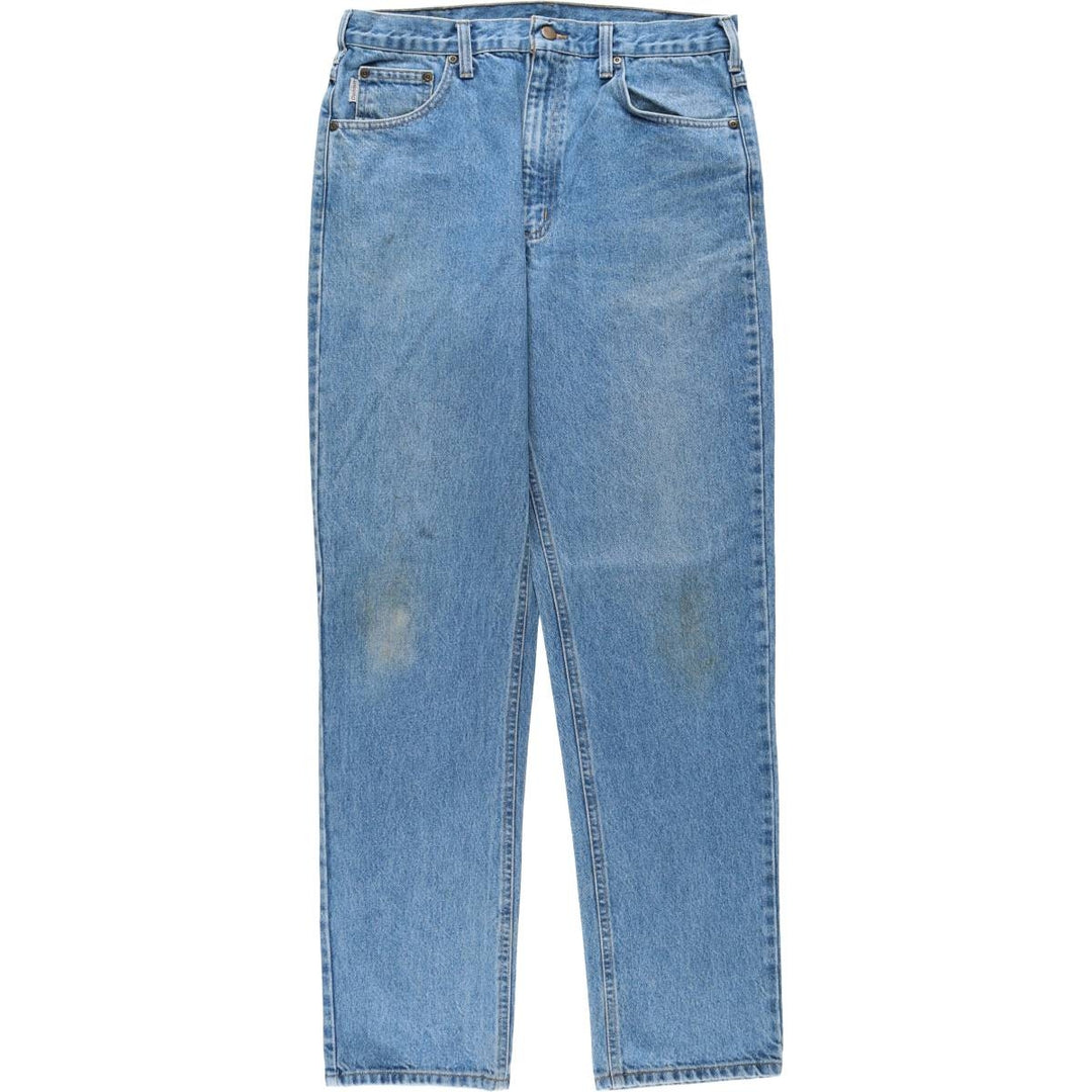 Carhartt Traditional FIT Tapered Denim Pants Men's W34 cotton blue type Vintage Second Hand