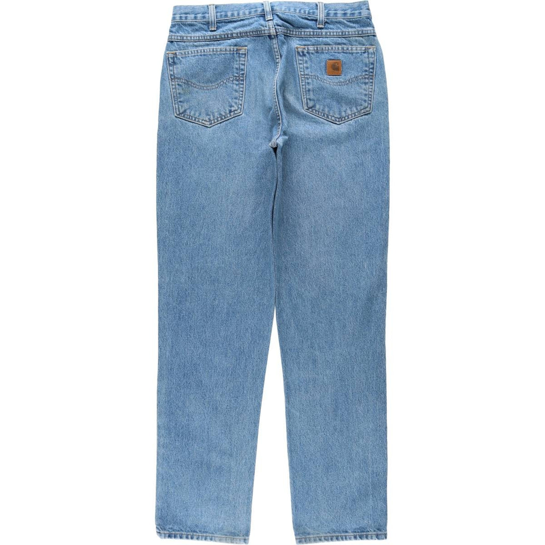 Carhartt Traditional FIT Tapered Denim Pants Men's W34 cotton blue type Vintage Second Hand