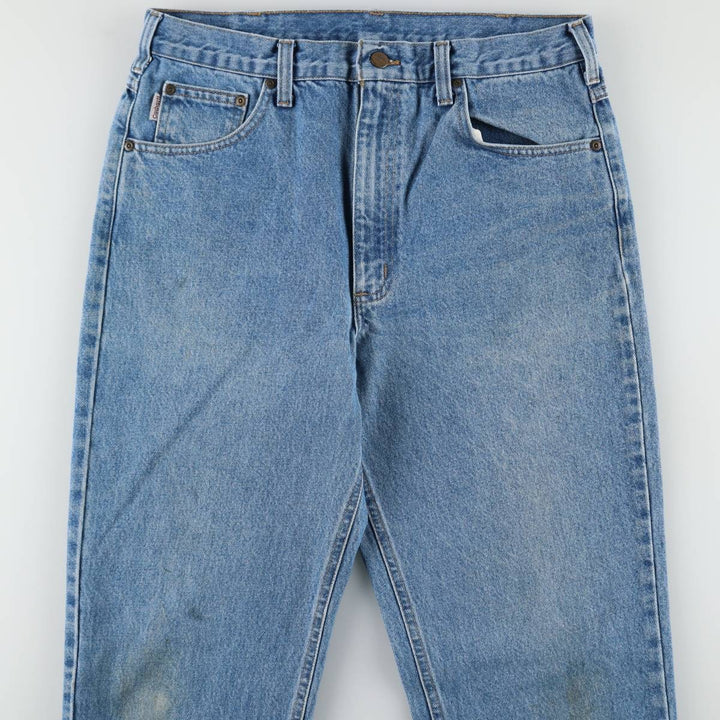Carhartt Traditional FIT Tapered Denim Pants Men's W34 cotton blue type Vintage Second Hand