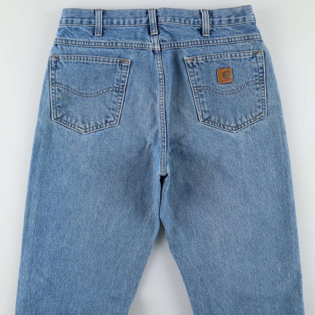 Carhartt Traditional FIT Tapered Denim Pants Men's W34 cotton blue type Vintage Second Hand