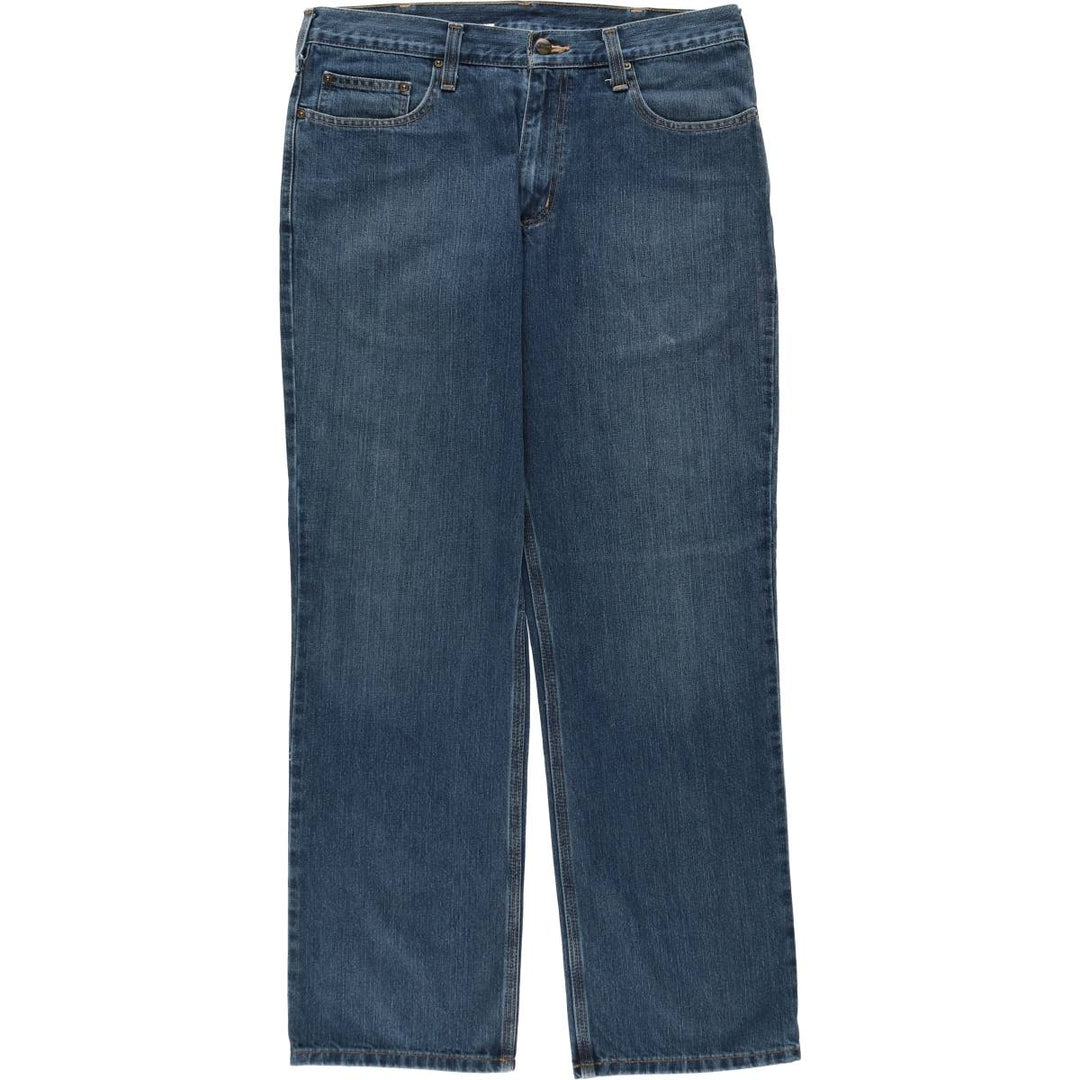 Carhartt Relaxed Fit Tapered Denim Pants for Men, W36 cotton blue type Vintage Second Hand