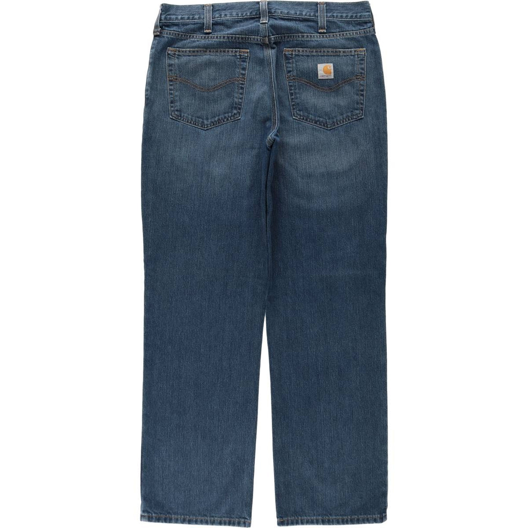 Carhartt Relaxed Fit Tapered Denim Pants for Men, W36 cotton blue type Vintage Second Hand