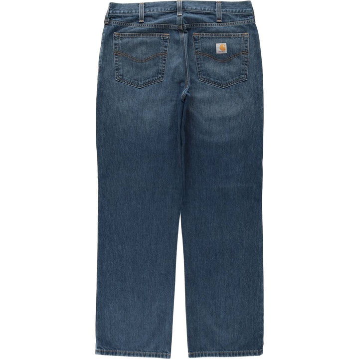 Carhartt Relaxed Fit Tapered Denim Pants for Men, W36 cotton blue type Vintage Second Hand