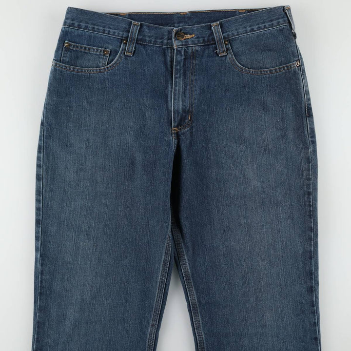 Carhartt Relaxed Fit Tapered Denim Pants for Men, W36 cotton blue type Vintage Second Hand
