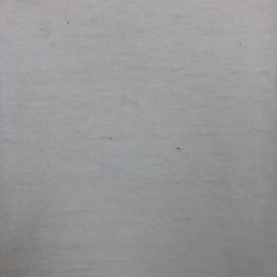 Adidas logo print T-shirt, made in Canada, men's size M cotton white type Vintage Second Hand