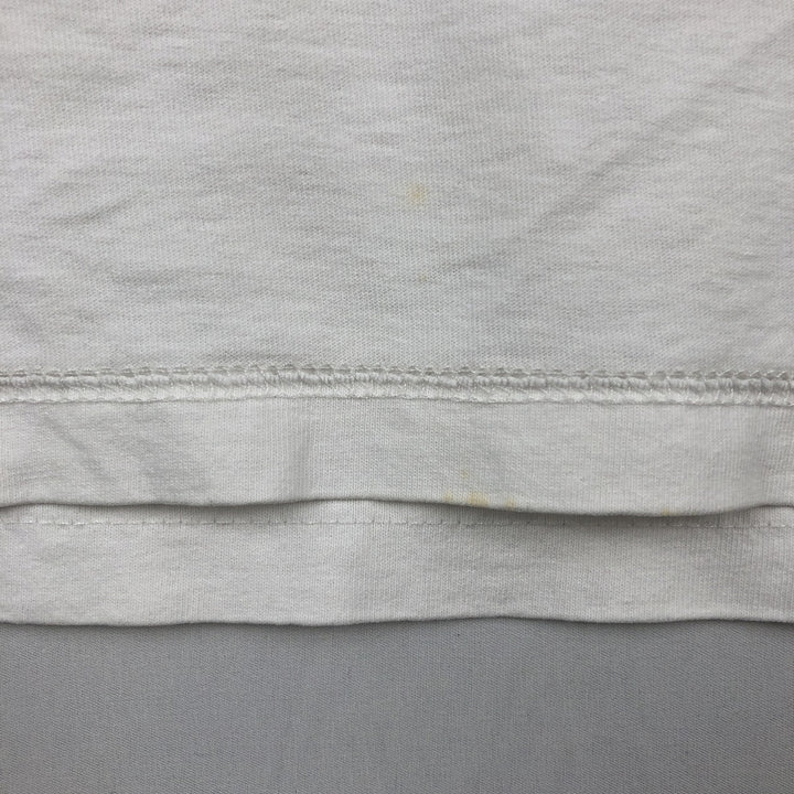 Adidas logo print T-shirt, made in Canada, men's size M cotton white type Vintage Second Hand
