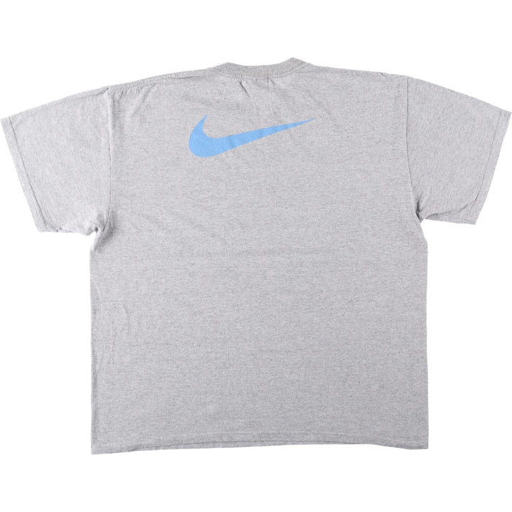 2000'S Nike Team Logo Print T-Shirt, Men's Size XL (approx.) cotton gray type Vintage Second Hand