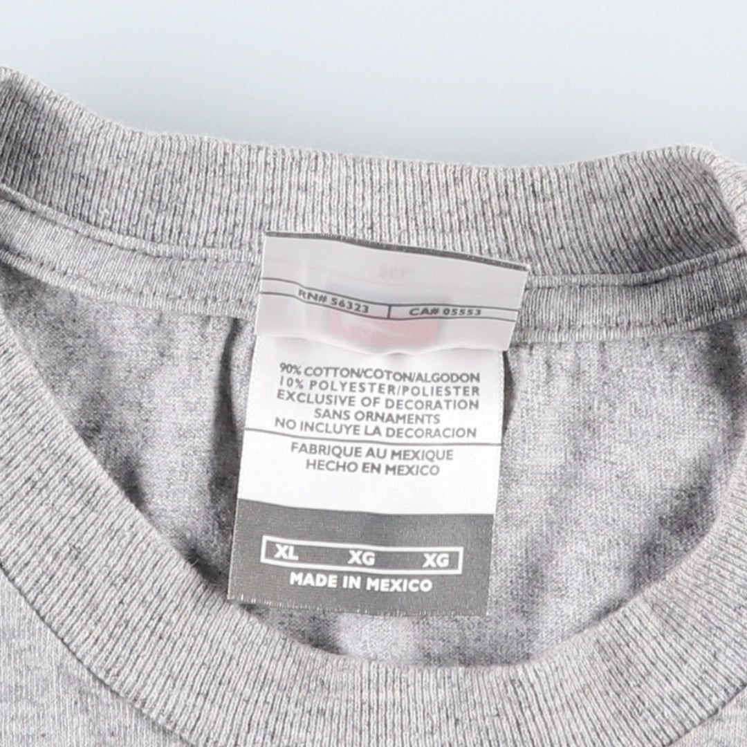 2000'S Nike Team Logo Print T-Shirt, Men's Size XL (approx.) cotton gray type Vintage Second Hand