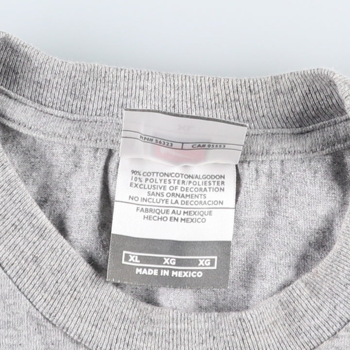 2000'S Nike Team Logo Print T-Shirt, Men's Size XL (approx.) cotton gray type Vintage Second Hand