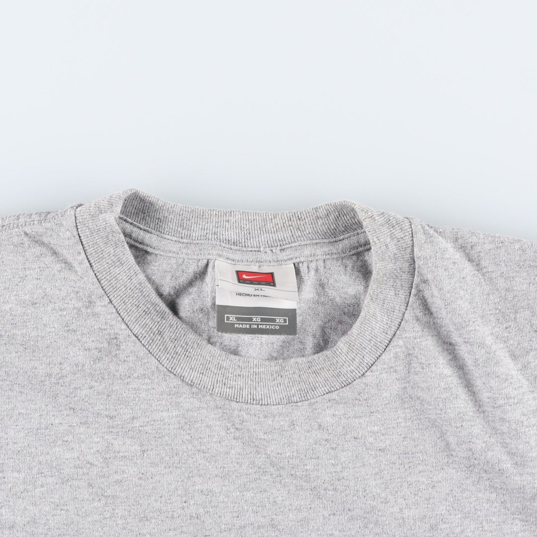 2000'S Nike Team Logo Print T-Shirt, Men's Size XL (approx.) cotton gray type Vintage Second Hand