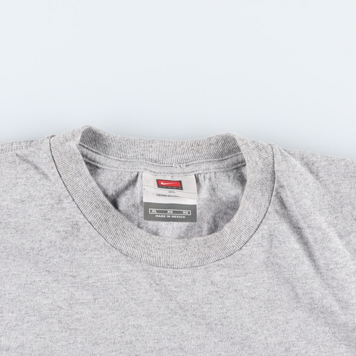 2000'S Nike Team Logo Print T-Shirt, Men's Size XL (approx.) cotton gray type Vintage Second Hand