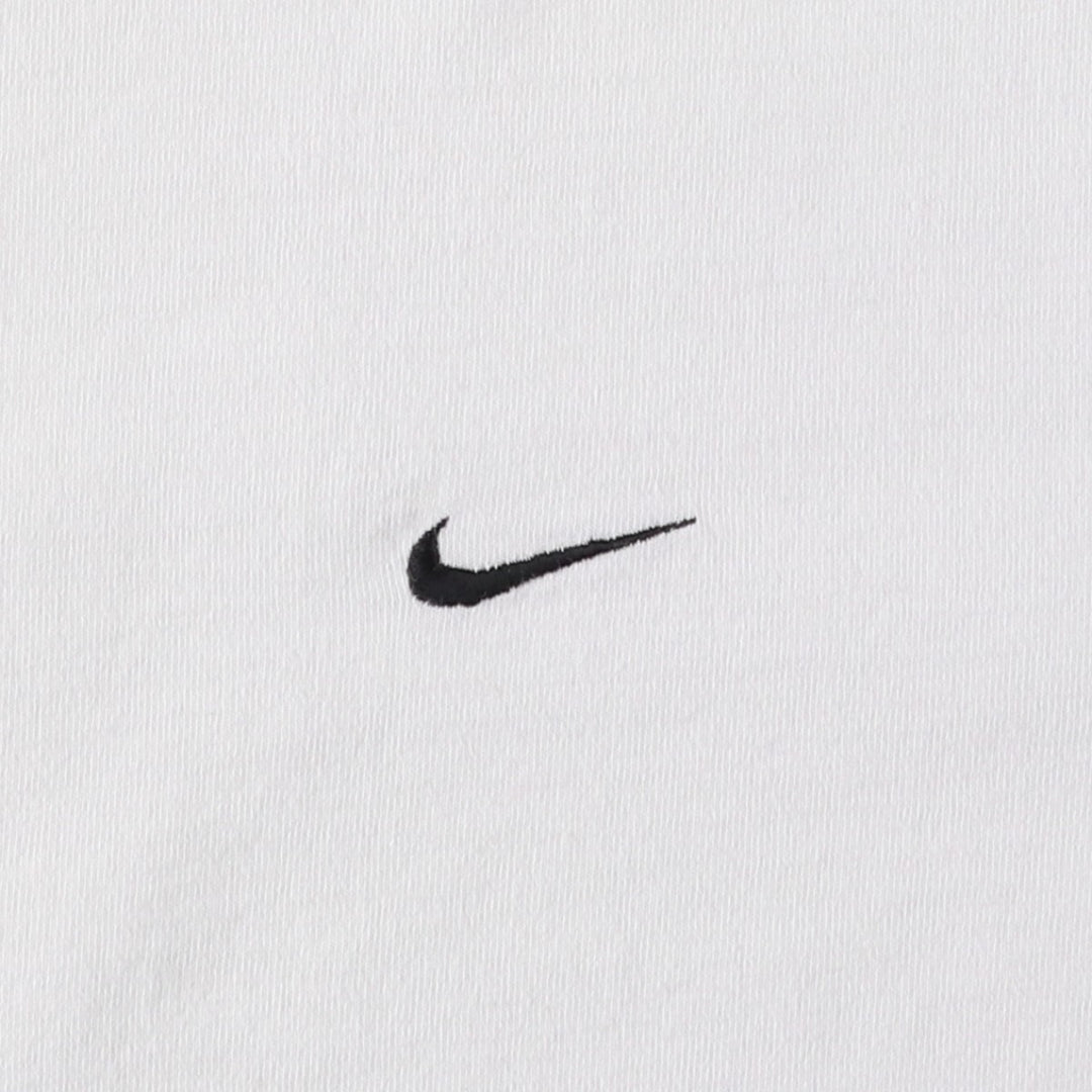 00'S Nike logo print T-shirt, men's size L cotton white type Vintage Second Hand