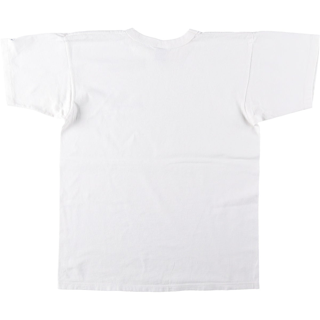 Champion One-Point Logo T-Shirt, Made in USA, Men's Size L cotton white type Vintage Second Hand