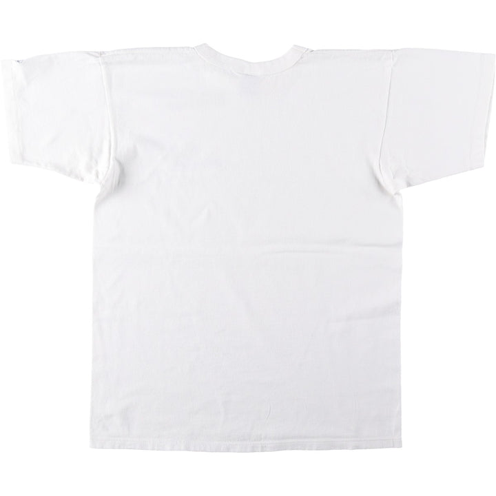 Champion One-Point Logo T-Shirt, Made in USA, Men's Size L cotton white type Vintage Second Hand