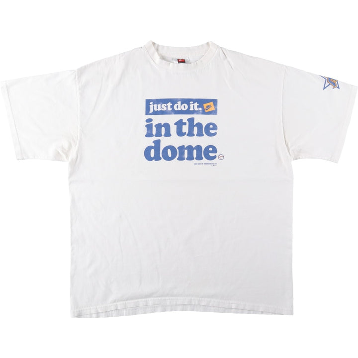 2000'S Nike Team Logo Print T-Shirt, Men's Size XL (approx.) cotton white type Vintage Second Hand