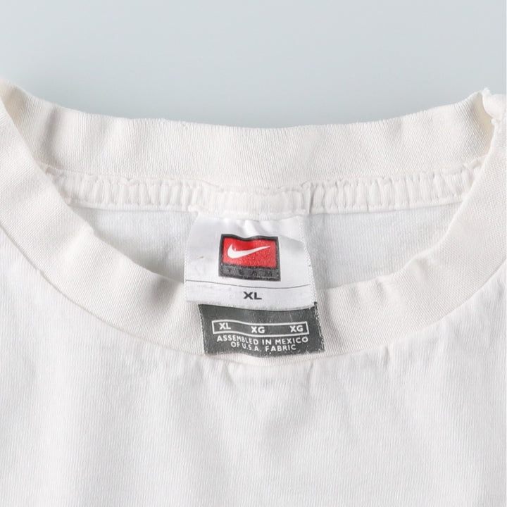 2000'S Nike Team Logo Print T-Shirt, Men's Size XL (approx.) cotton white type Vintage Second Hand