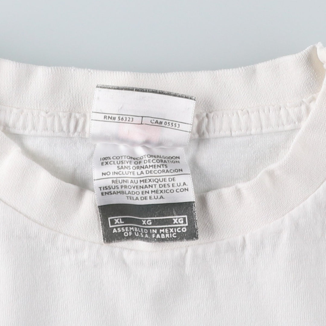 2000'S Nike Team Logo Print T-Shirt, Men's Size XL (approx.) cotton white type Vintage Second Hand