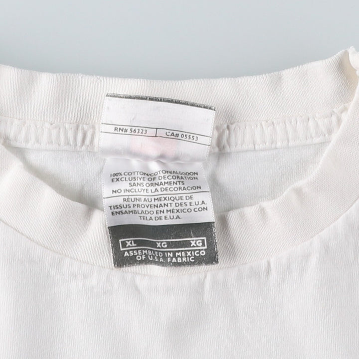 2000'S Nike Team Logo Print T-Shirt, Men's Size XL (approx.) cotton white type Vintage Second Hand